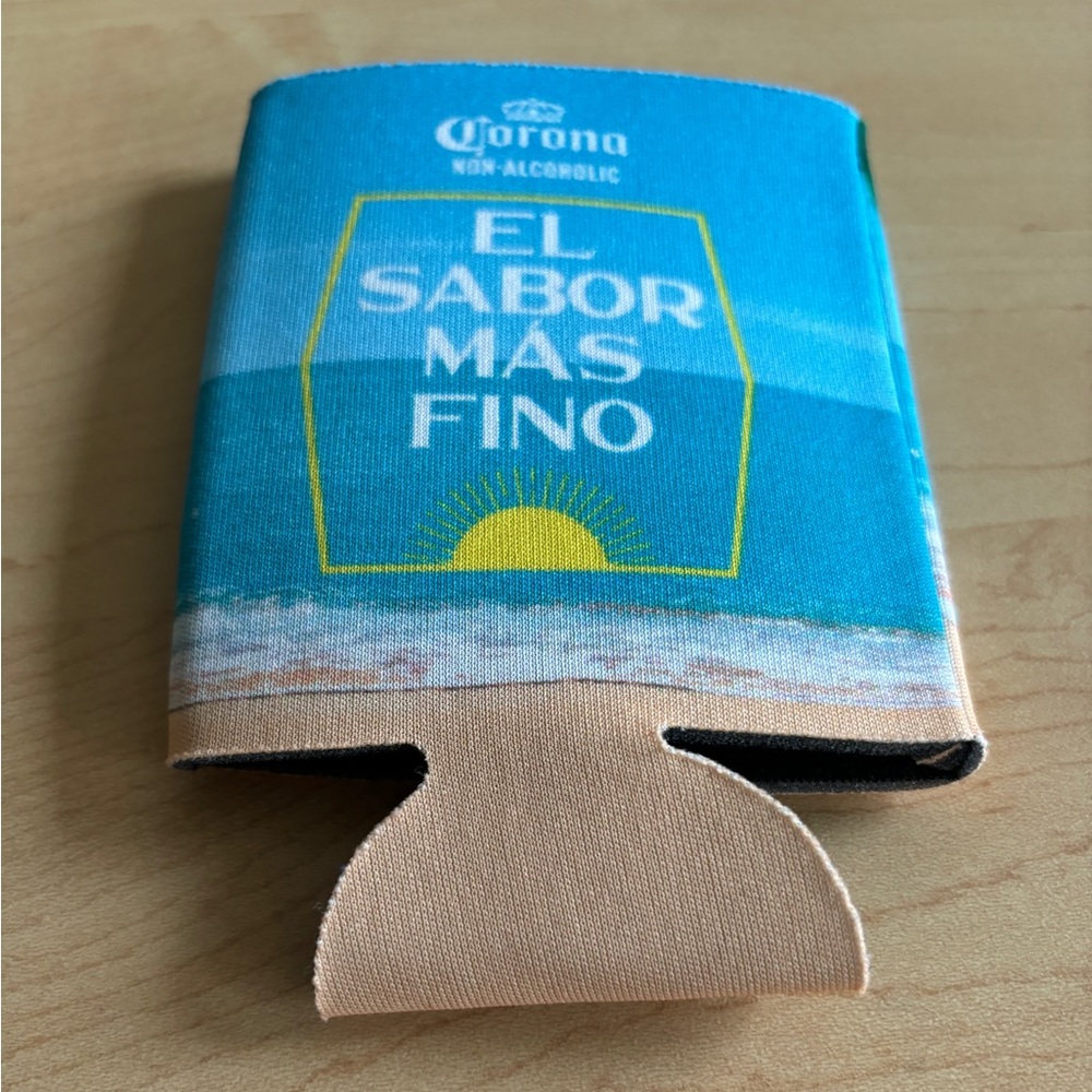 Corona Beer Bottle and Can Koozie - Ocean Blue Color